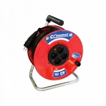 Kabl sa motalicom na metalnom bubnju 280mm monofazni 40m Commel C0911 Kabl sa motalicom na metalnom bubnju 280mm monofazni 40m Commel C0911